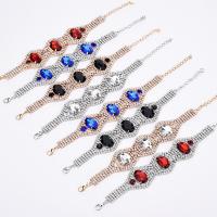 Zinc Alloy Bracelet plated for woman & with rhinestone lead & cadmium free 230mm Sold Per Approx 9 Inch Strand