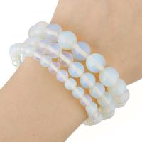 Unisex Bracelet, Sea Opal, Round, different size for choice, Sold Per Approx 7.4 Inch Strand