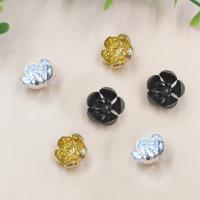 Brass Bead Cap, Flower, plated, more colors for choice, nickel, lead & cadmium free, 12mm, Hole:Approx 1.5mm, 100PCs/Bag, Sold By Bag