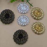 Brass Bead Cap, Flower, plated, more colors for choice, nickel, lead & cadmium free, 20mm, Hole:Approx 1.5mm, 100PCs/Bag, Sold By Bag