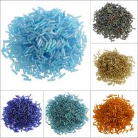 Mixed Glass Seed Beads, more colors for choice, 2x6mm, Hole:Approx 0.5mm, Approx 11700PCs/Bag, Sold By Bag