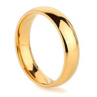 Unisex Finger Ring Titanium Steel Donut plated 5mm Sold By PC