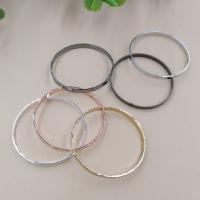 Brass Pendant Findings, Donut, plated, more colors for choice, nickel, lead & cadmium free, 25x2mm, Hole:Approx 1.5mm, 100PCs/Bag, Sold By Bag