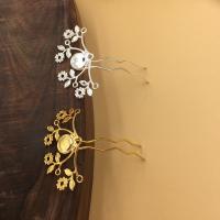 Hair Stick Findings Brass with Iron Branch plated nickel lead & cadmium free Sold By Bag
