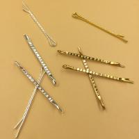 Hair Clip Findings, Brass, plated, more colors for choice, nickel, lead & cadmium free, 50mm, 100PCs/Bag, Sold By Bag