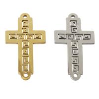 Stainless Steel Connector Cross plated 1/1 loop nickel lead & cadmium free Approx 1mm Sold By Lot