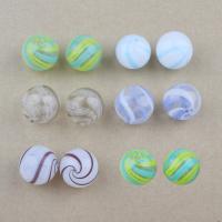 Perles murano faites à la main , chalumeau, Rond, creux, plus de couleurs à choisir, 20mm, Trou:Environ 2-3mm, 100PC/sac, Vendu par sac