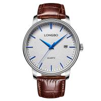 LONGBO® Unisex Smykker Watch, Fuldnarvet koskind læder, med Glas & Stainless Steel & Zinc Alloy, forgyldt, justerbar & forskellige stilarter for valg, flere farver til valg, nikkel, bly & cadmium fri, Solgt af PC