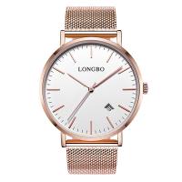 LONGBO® Unisex Smykker Watch, Zinc Alloy, med Glas, forgyldt, forskellige stilarter for valg, flere farver til valg, nikkel, bly & cadmium fri, Solgt af PC
