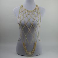 Zinc Alloy Chest Chain gold color plated twist oval chain & for woman nickel lead & cadmium free Sold Per Approx 22.8 Inch Strand
