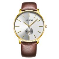 LONGBO® Unisex Smykker Watch, PU, med zink legering dial & Glas, forgyldt, Livsbestandig & justerbar & forskellig størrelse for valg, flere farver til valg, Solgt af PC