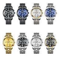 Men Wrist Watch, Stainless Steel, with Glass & Stainless Steel, plated, Life water resistant & for man, more colors for choice, 41x10mm, Length:Approx 10.2 Inch, Sold By PC