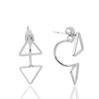 Ear Jackets Zinc Alloy stainless steel post pin plated for woman lead & cadmium free 12mm Sold By Pair