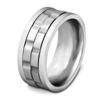 Andere Ring für Männer, Titanstahl, Kreisring, plattiert, verschiedene Größen vorhanden & für den Menschen, keine, 8x2mm, verkauft von PC