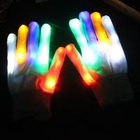 Handskar, Nylon, Halloween smycken gåva & LED, flerfärgad, 230mm, Säljs av Par