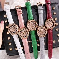 Women Wrist Watch, Cowhide, with Glass & Tibetan Style, plated, Life water resistant & for woman, more colors for choice, 40x13mm, Length:Approx 8 Inch, Sold By PC