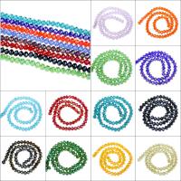 Crystal Beads, transparent & different size for choice & colorful plated, mixed colors, Hole:Approx 1mm, Length:Approx 15 Inch, 10Strands/Bag, Sold By Bag