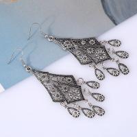 Zinc Alloy Drop Earring iron earring hook plated for woman lead & cadmium free Sold By Pair