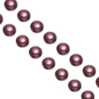 Perles nacres de culture d'eau douce demi percées , perle d'eau douce cultivée, Baroque, plus de couleurs à choisir, 12-13mm, Trou:Environ 1mm, Vendu par paire