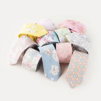Krawatten, Baumwolle, Pfeilspitze, Kunstdruck, verschiedene Muster für Wahl & mit Blumenmuster & für Frau, 60x1450mm, verkauft von Strang