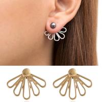 Zinc Alloy Split Earring stainless steel post pin plated detachable & for woman lead & cadmium free 10-20mm Sold By Pair