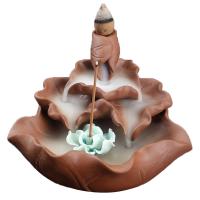 Backflow Incense Burner, Porcelain, handmade, different styles for choice, 125x120x78mm, Sold By PC