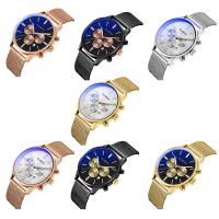 Men Wrist Watch, Stainless Steel, with Tibetan Style dial & Glass, plated, Life water resistant & for man, more colors for choice, 43x10.5mm, Length:Approx 9.8 Inch, Sold By PC