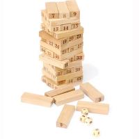 Ziegelsteine, Holz, für Kinder, keine, 80x80x220mm, 48PCs/Box, verkauft von Box