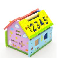 Giocattoli di mattoni, legno, per i bambini, 160x200x180mm, Venduto da scatola