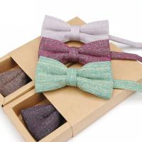 Bow Tie, Cotton, Bowknot, for man, more colors for choice, 12x6cm, Sold By PC