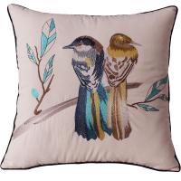 Cushion Cover, Cotton Fabric, Square, embroidered & different designs for choice, 450x450mm, Sold By PC