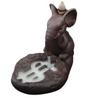 Backflow Incense Burner, Purple Clay, 165x140x165mm, Sold By PC