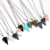 Natural Gemstone Necklace Diamond Shape & for woman Sold Per Approx 17.5 Inch Strand