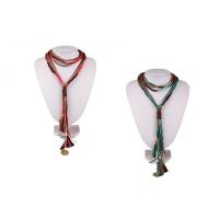 Pullover Kette Halskette, Harz, mit Wollschnur & Zinklegierung, für Frau, keine, 280mm, verkauft per ca. 25.5 ZollInch Strang