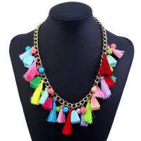 Fashion Statement Necklace Zinc Alloy with Nylon & Resin with 5cm extender chain gold color plated for woman lead & cadmium free 500mm Sold Per Approx 19.5 Inch Strand