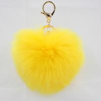 Zinc Alloy Key Clasp Plush with Zinc Alloy gold color plated for woman Sold By PC