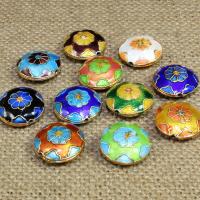 Cloisonne Beads Flat Round handmade Approx 1.5mm Sold By Bag