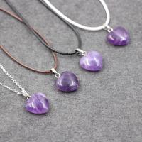 Amethyst Necklace Heart February Birthstone & for woman 450mm Sold Per Approx 17.5 Inch Strand