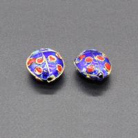 Cloisonne Beads, Ladybug, handmade, more colors for choice, 15x12mm, Hole:Approx 1.5mm, 30PCs/Bag, Sold By Bag