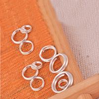 925 Ezüst Jump Gyűrű, Fánk, különböző méretű a választás, 40PC-k/Bag, Által értékesített Bag