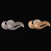 Zinc Alloy Brooches plated for woman & with rhinestone lead & cadmium free Sold By PC