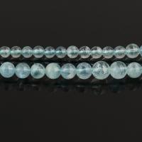 Aquamarine Beads, Round, natural, 3-8x3-8mm, Hole:Approx 0.7-0.9mm, Approx 102PCs/Strand, Sold Per Approx 18 Inch Strand