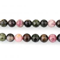 Turmalin Perle, rund, natürliche & verschiedene Größen vorhanden & glatt, Grade A Plus, Bohrung:ca. 1.0mm, verkauft per ca. 16 ZollInch Strang