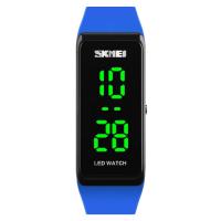 SKmei®  Unisex Jewelry Watch, Silicone, with paper box & plastic dial & Tibetan Style, platinum color plated, 30M waterproof & adjustable & LED, more colors for choice, 19x10mm, Length:Approx 9 Inch, Sold By PC