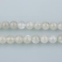 Mondstein Perlen, rund, natürliche, 8mm, Bohrung:ca. 1mm, ca. 52PCs/Strang, verkauft per ca. 15.5 ZollInch Strang