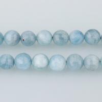 Aquamarine Beads Round natural & faceted Approx 1mm Sold Per Approx 15 Inch Strand