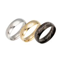 Prst prsten od inoxa, Nehrđajući čelik, pozlaćen, bez spolne razlike & različite veličine za izbor, više boja za izbor, Prodano By PC