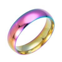 Vinger Ring in edelstaal, Roestvrij staal, kleurrijke vergulde, uniseks & verschillende grootte voor keus, Verkocht door PC