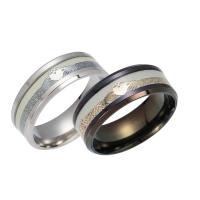 Палец кольцо из нержавеющей стали, Нержавеющая сталь 316, Другое покрытие, Мужская & разный размер для выбора & блестящий в ночи, Много цветов для выбора, продается PC