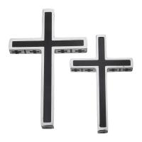 Нержавеющая сталь крест подвески, нержавеющая сталь, с канифоль, Kресты, разный размер для выбора, оригинальный цвет, отверстие:Приблизительно 3mm, продается PC